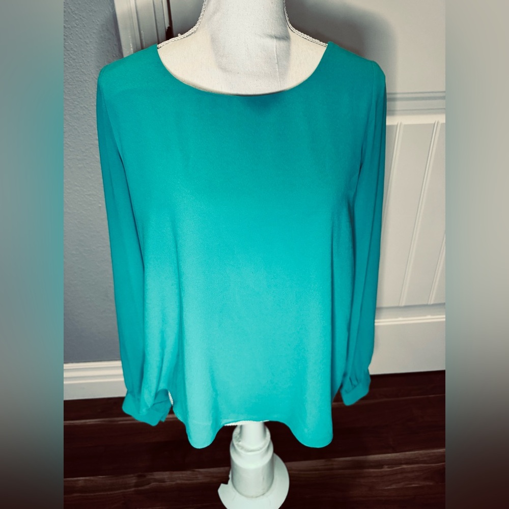 Naked Zebra Vibrant Green Blouse large - Picture 3 of 6